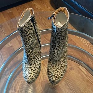 Just fab heeled boots, brand new, leopard in color, size 8. $40